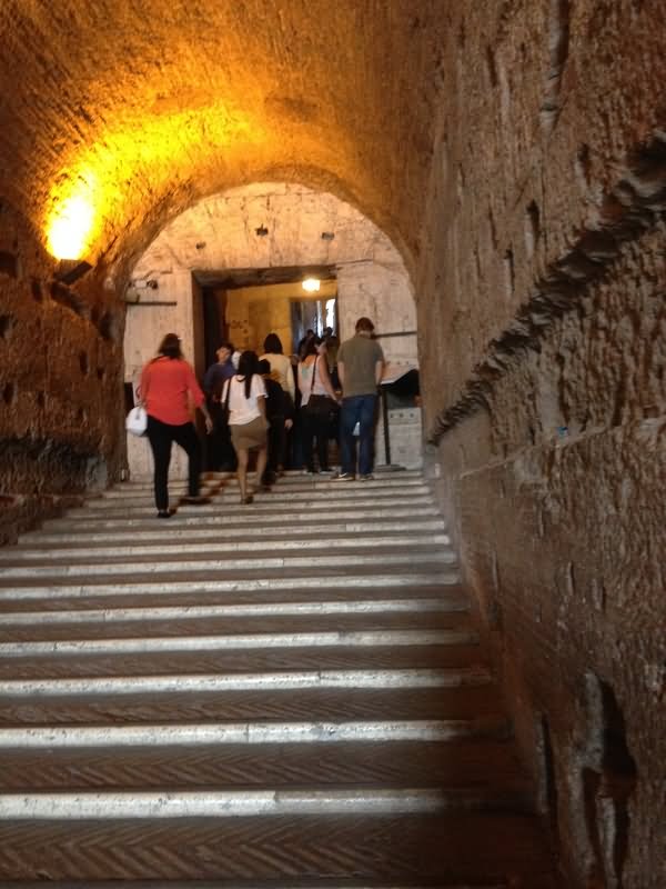 Stairs Way Inside Castel Sant'Angelo, Rome - Italy
