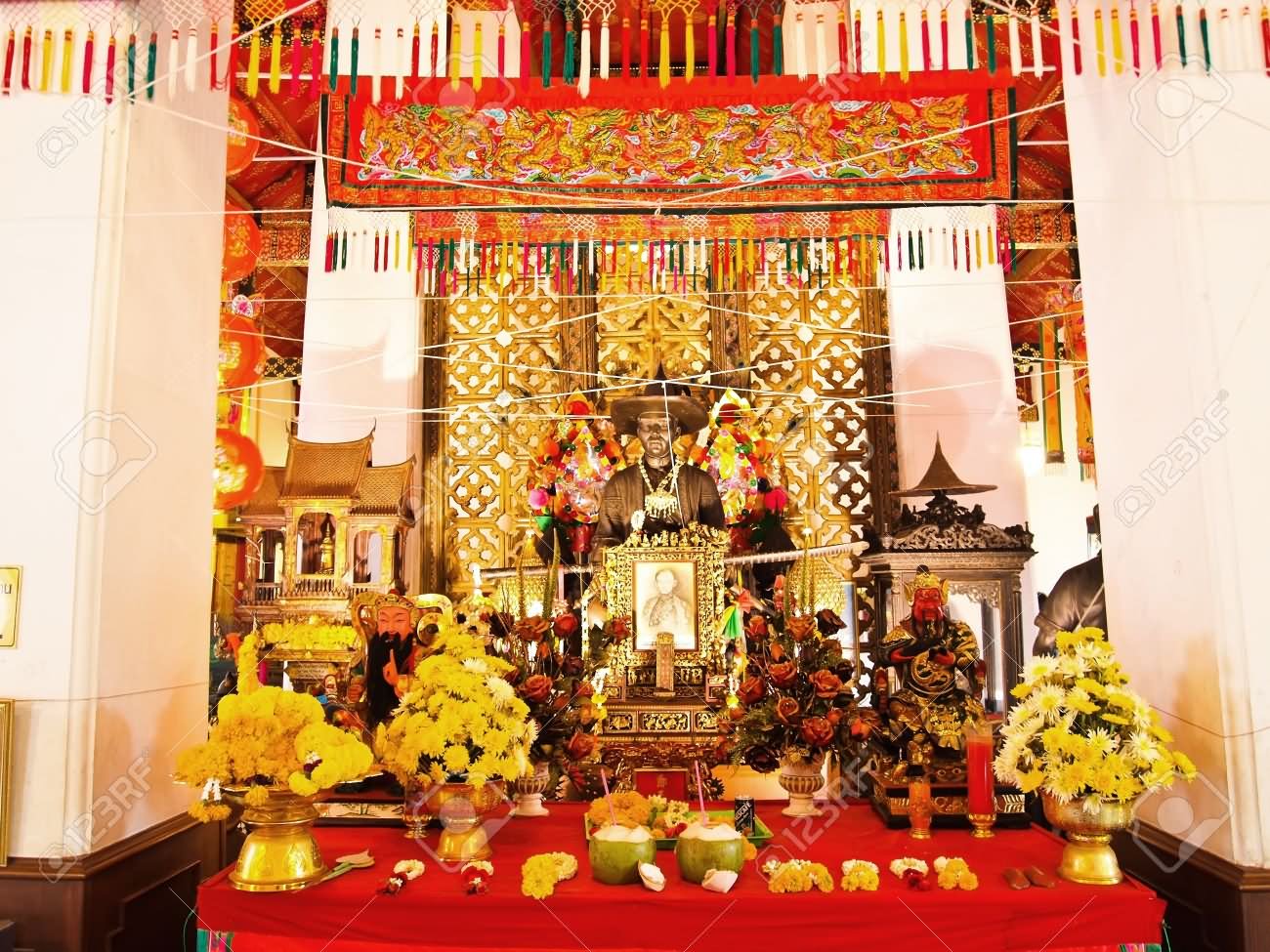 Statue Of King Taksin Inside Wat Arun Temple
