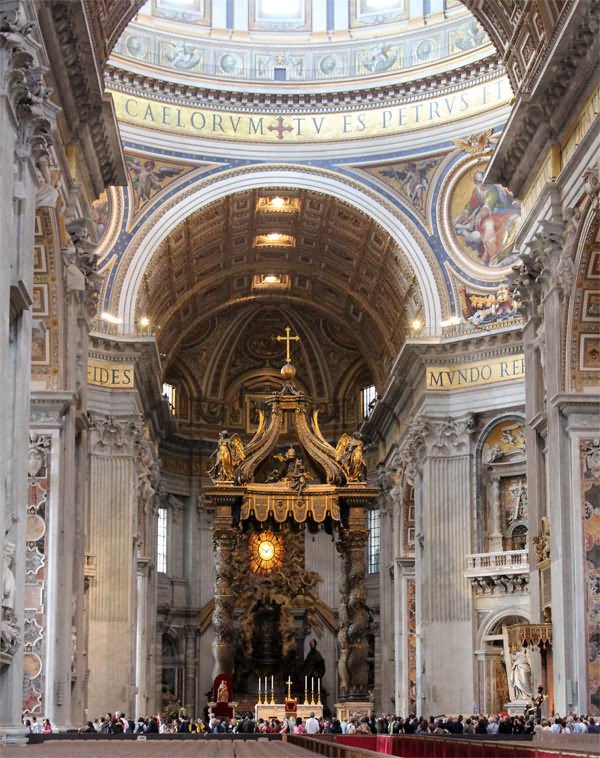 Stunning View Inside St. Peter's Basilica, Vatican City