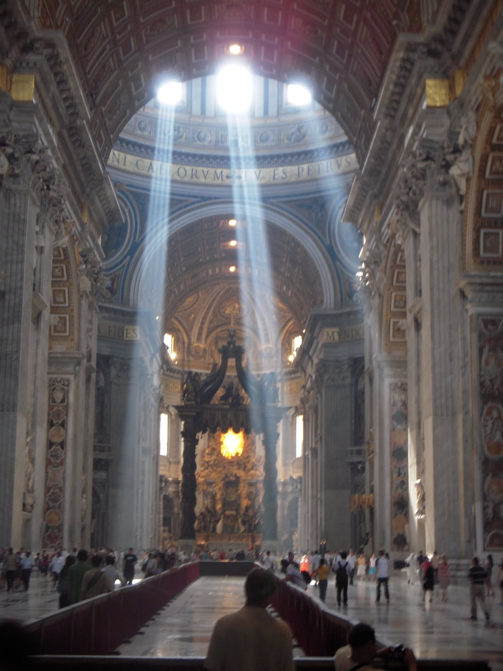 Sun Rays Enters St. Peter's Basilica Inside Picture