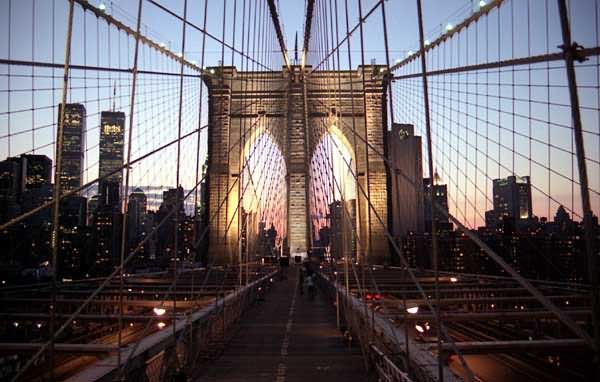 The Beauty Of The Brooklyn Bridge At Sunset