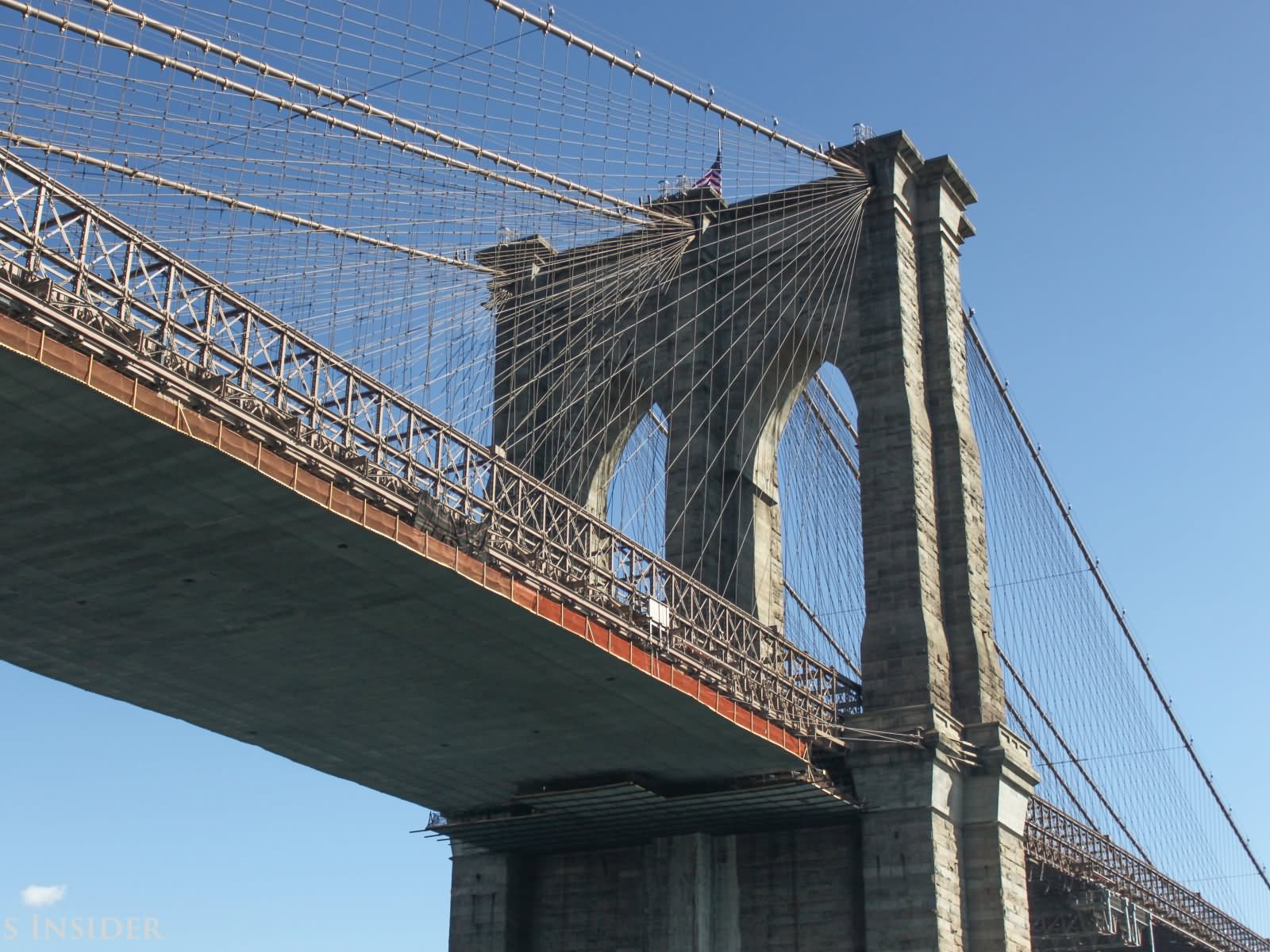 The Brooklyn Bridge View From Below