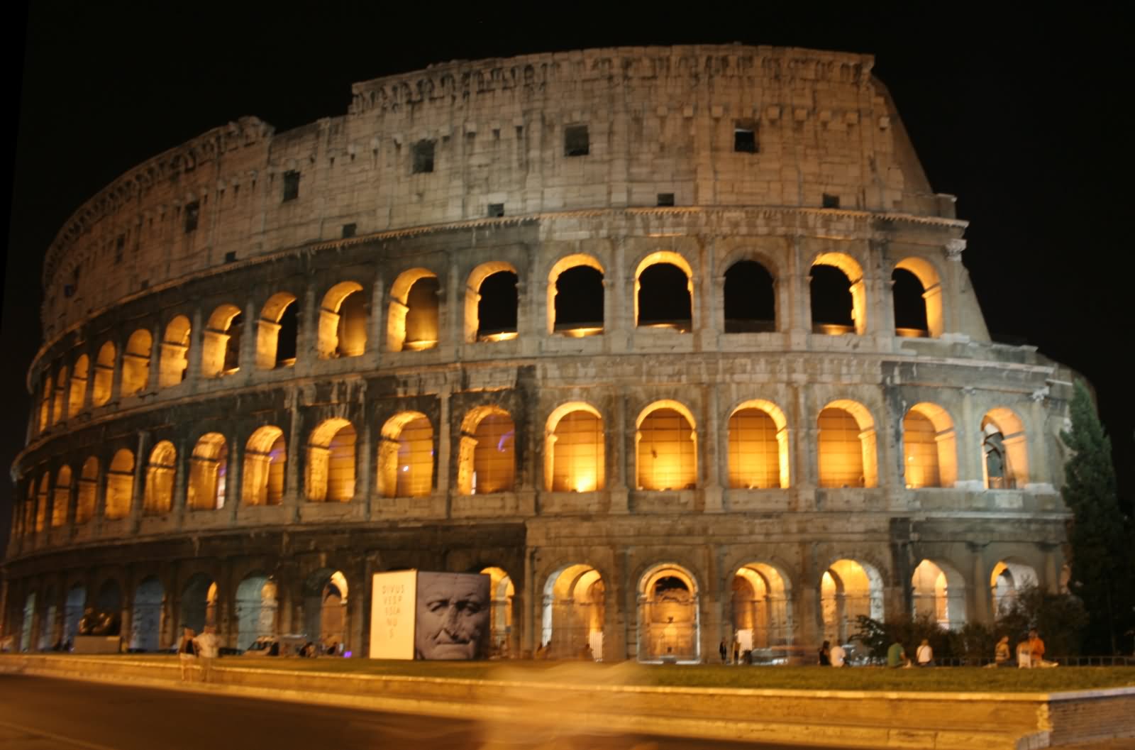 The Colosseum At Night Picture