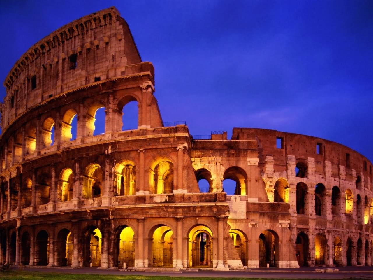 The Colosseum At Night