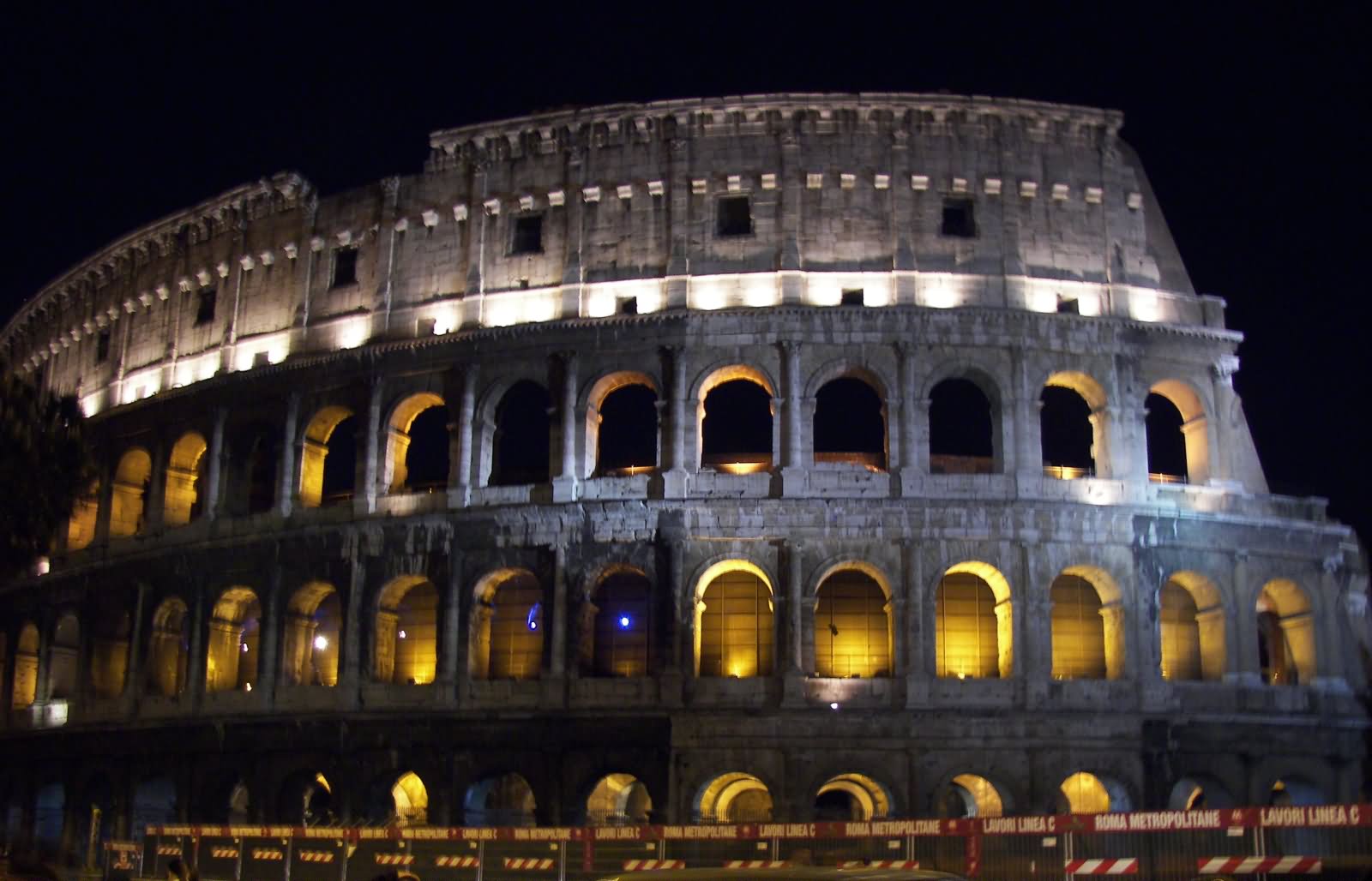 The Colosseum, Rome Night View