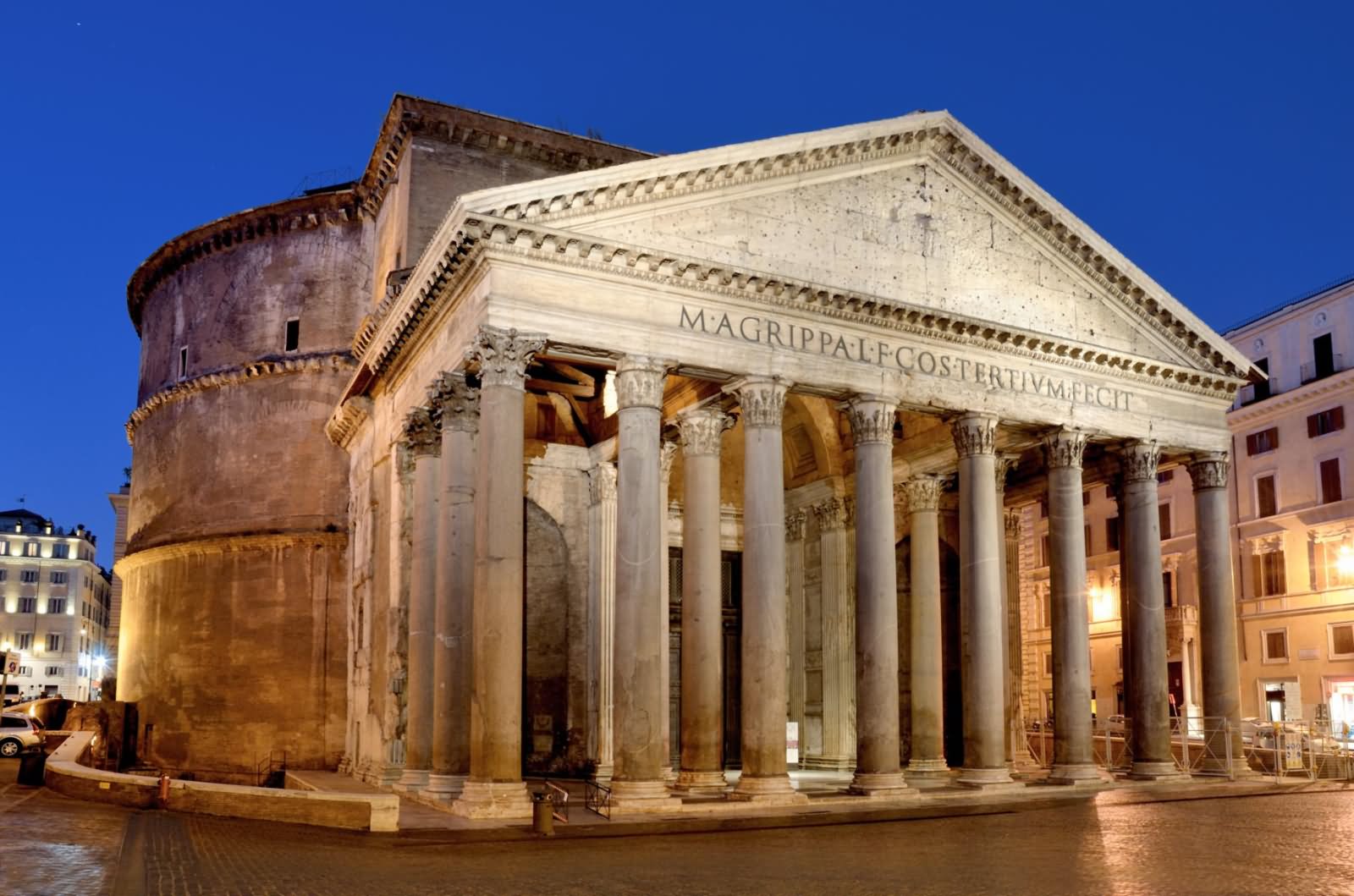 The Pantheon At Night Image
