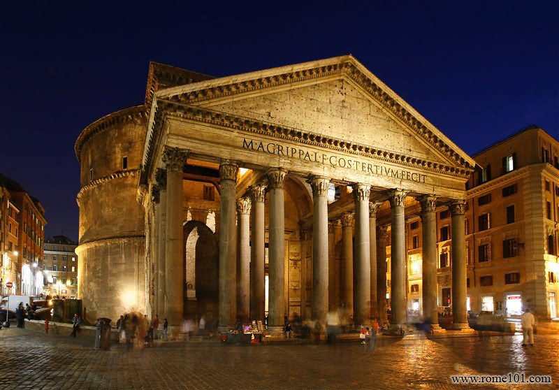 The Pantheon At Night