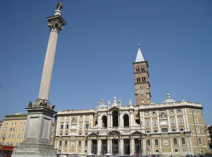 The Piazza And Basilica di Santa Maria Maggiore Church