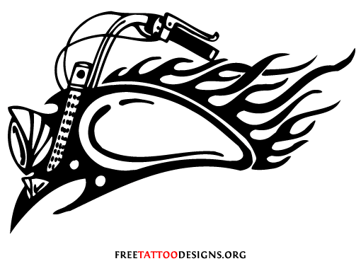 Tribal Motorcycle Tattoo Designs