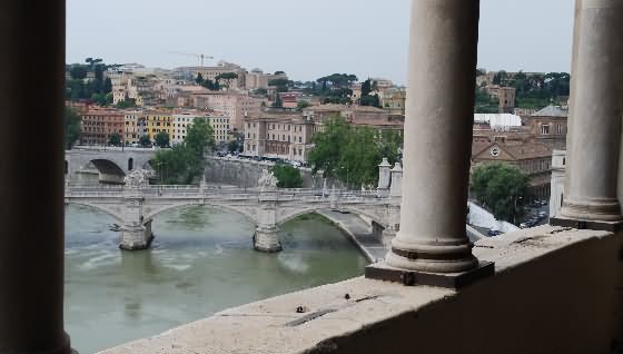 View Of The Tiber River From Castel Sant'Angelo