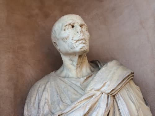 Weathered Statue Inside Castel Sant'Angelo