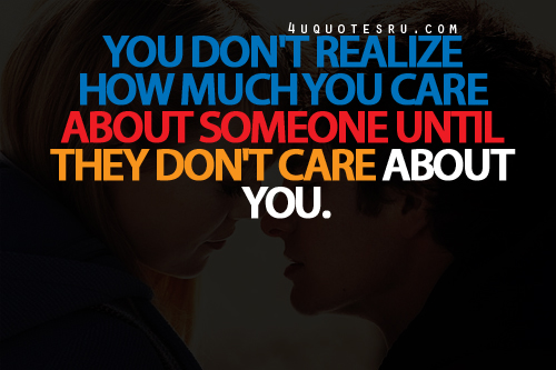 About why someone care you Why should