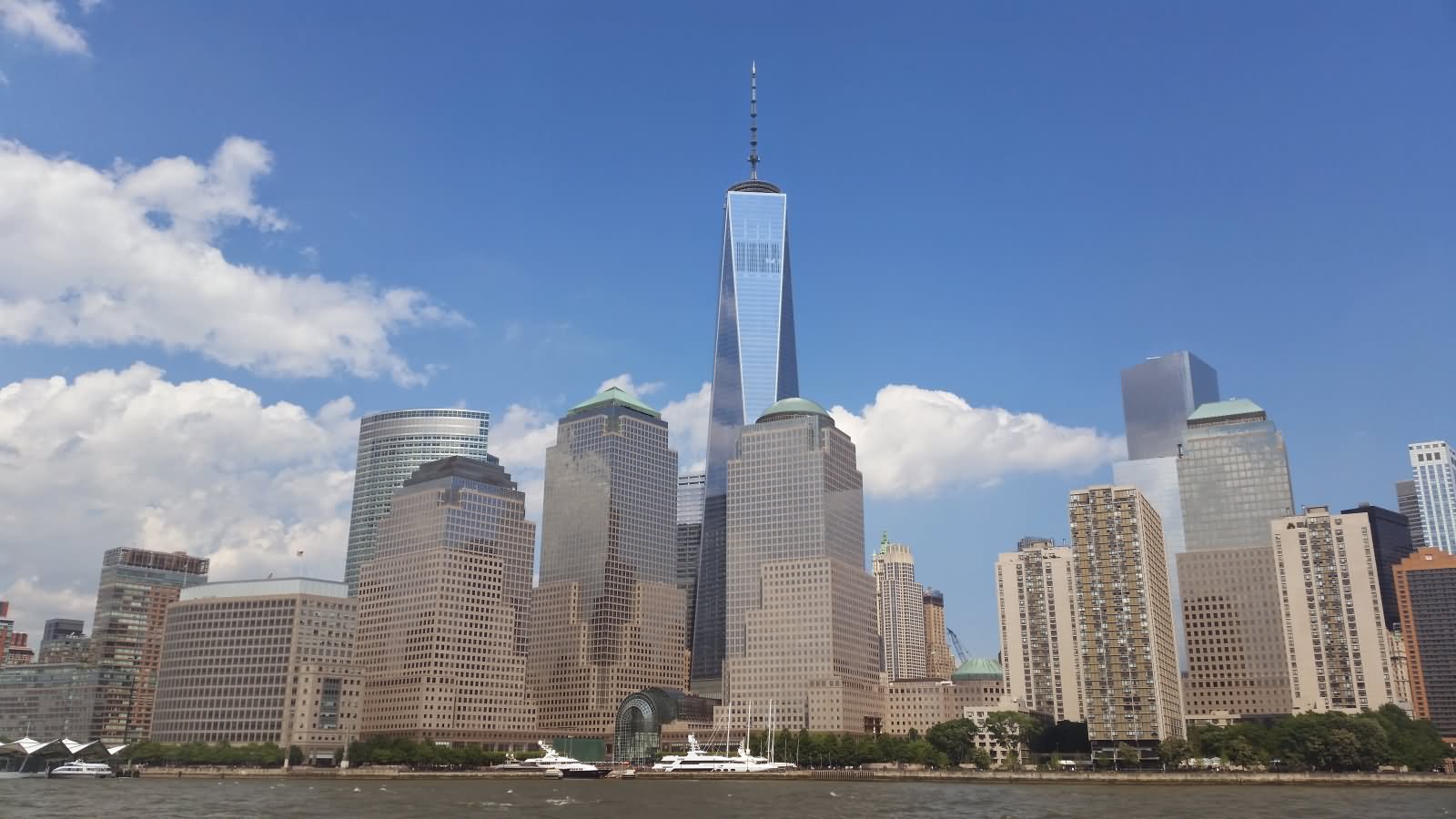 A View Of One World Trade Center Overlooking Lower Manhattan