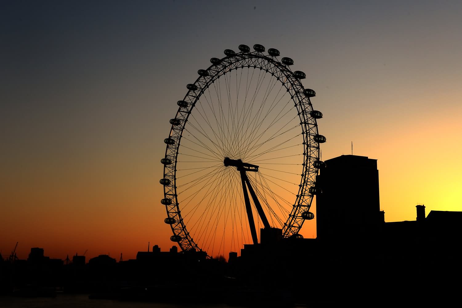 Adorable Sunset View Of London Eye