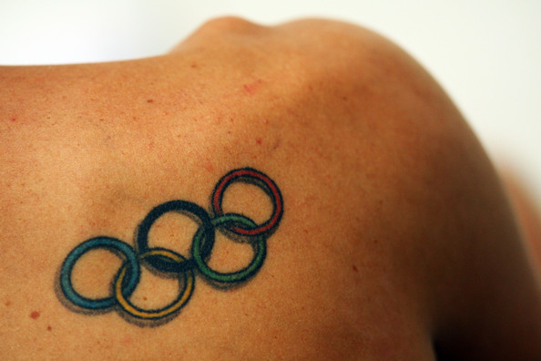 Amazing Colorful Olympic Symbol Tattoo Design