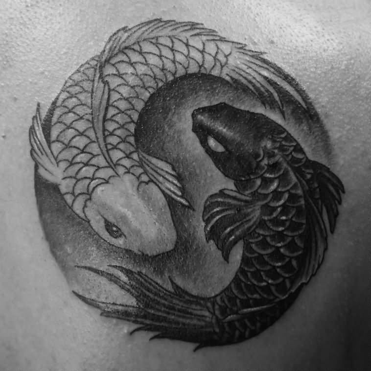 Amazing Yin Yang Fish Tattoo Image