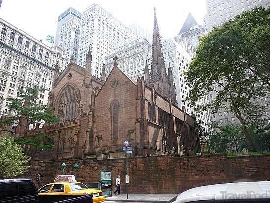 Back Of Trinity Church, New York