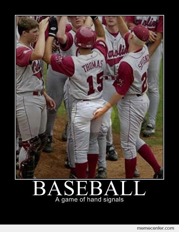 Baseball A Game Of Hand Signals Funny Baseball Meme Poster For Whatsapp