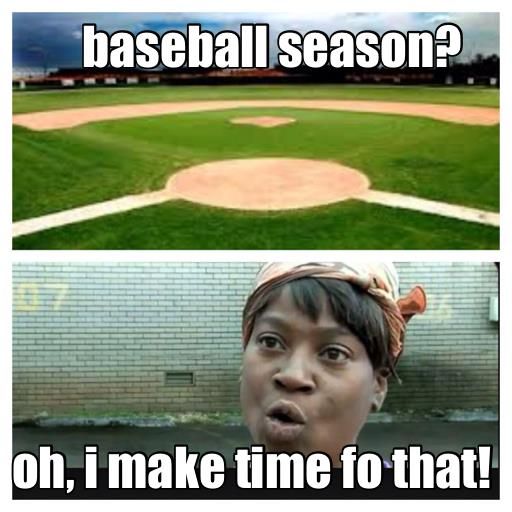 Baseball Season Oh I Make Time Fo That Funny Baseball Meme Image