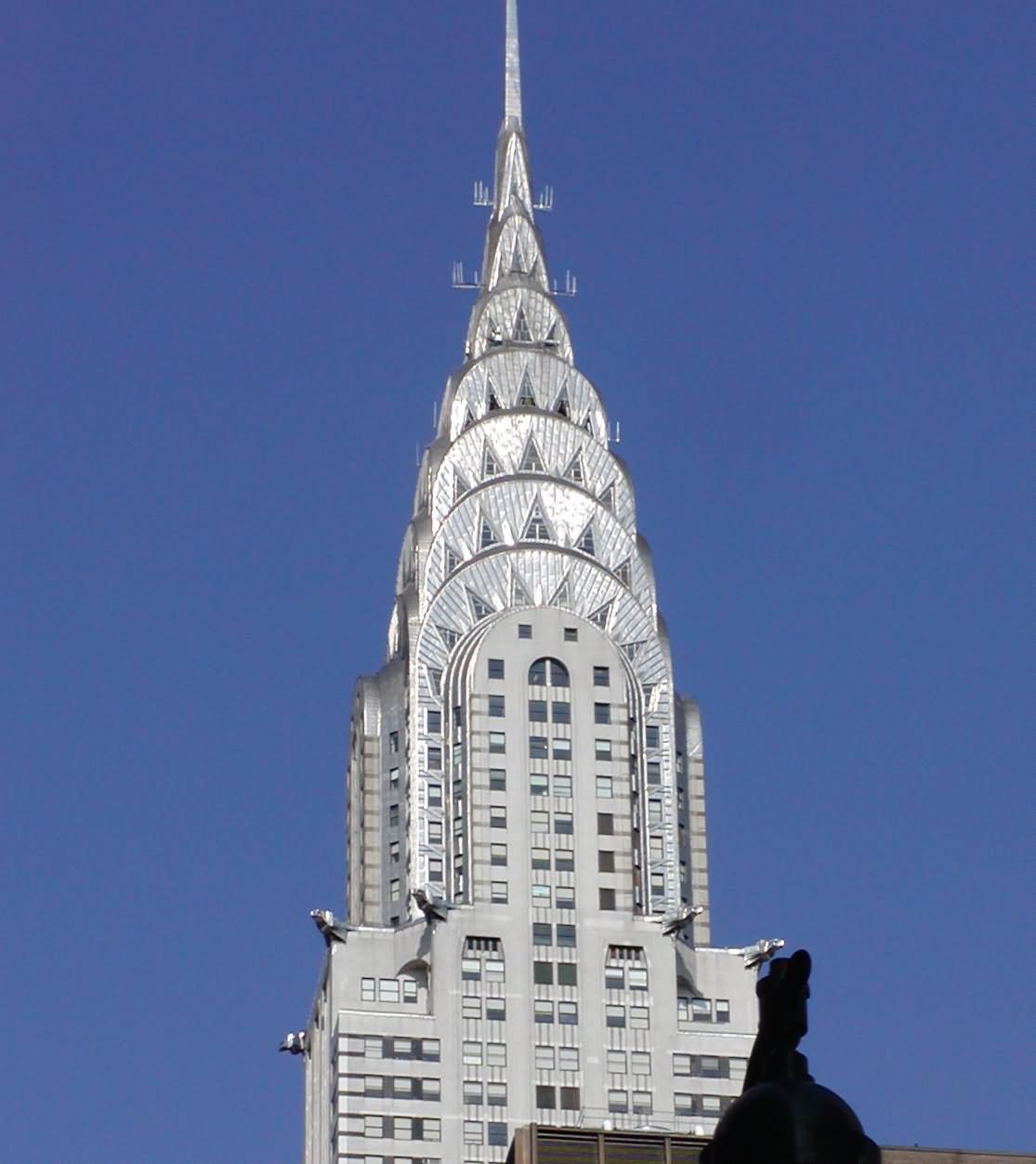 Beautiful Front Top View Of The Chrysler Building