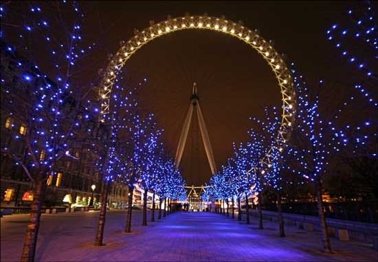 Beautiful London Eye At Night