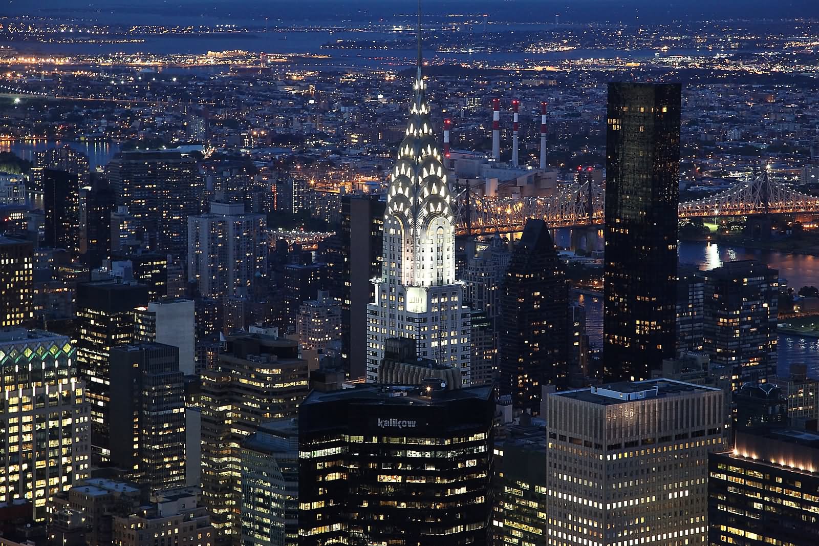 Beautiful View Of Chrysler Building At Night