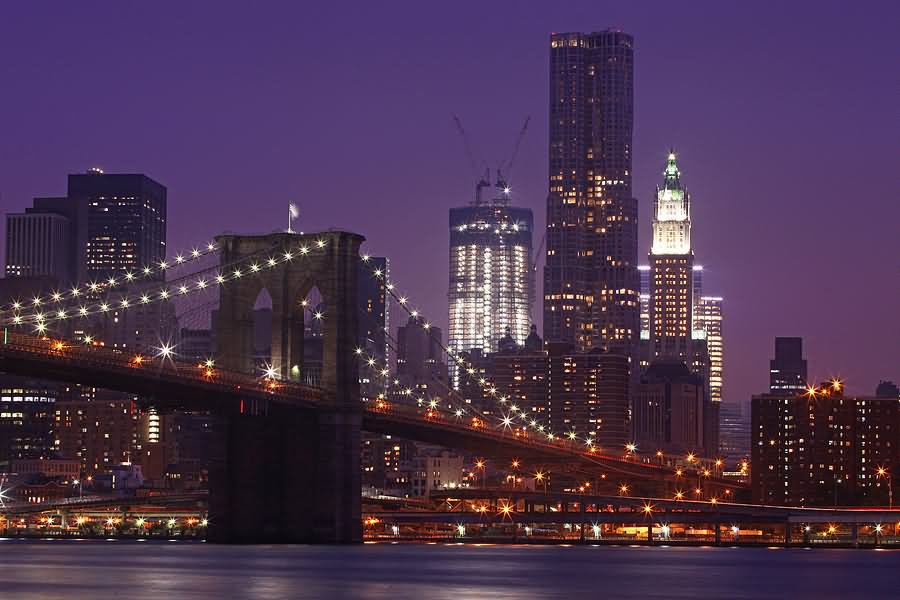 Brooklyn Bridge And Manhattan City Looks Amazing At Night