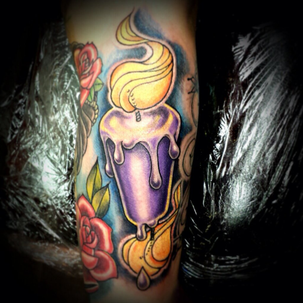 Candle Burning At Both Ends Tattoo by 76Bev