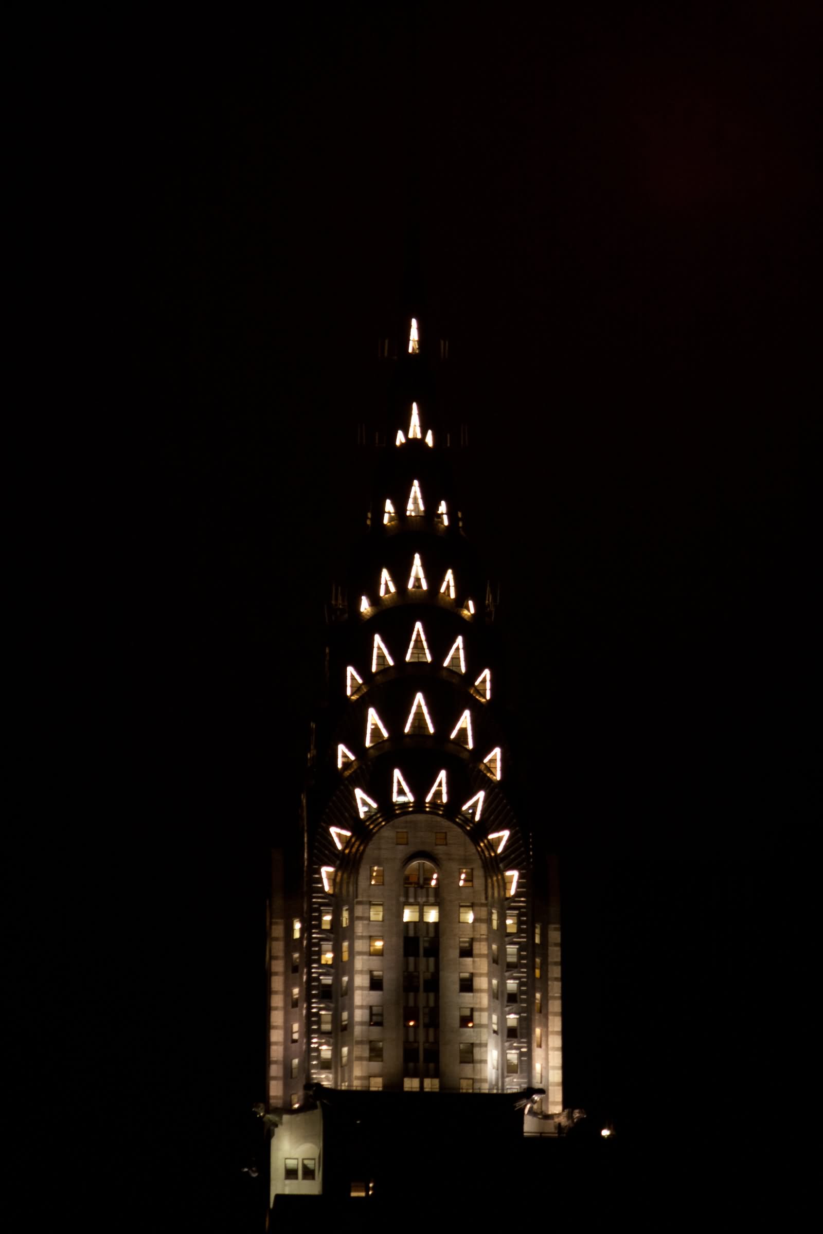 Chrysler Building Lit It Up At Night