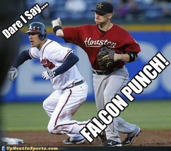 Dare I Say Falcon Punch Funny Baseball Meme Image