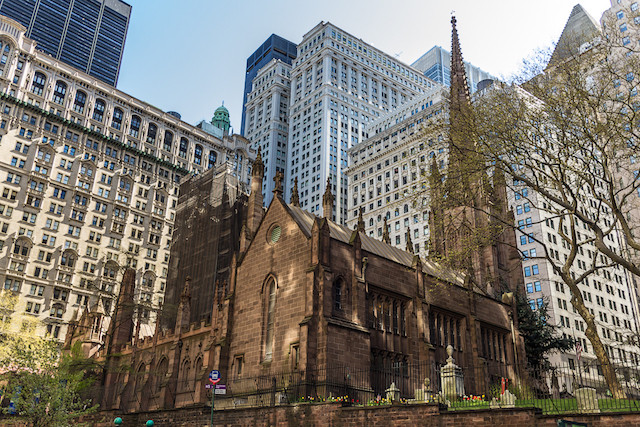 Exterior View Of Trinity Church