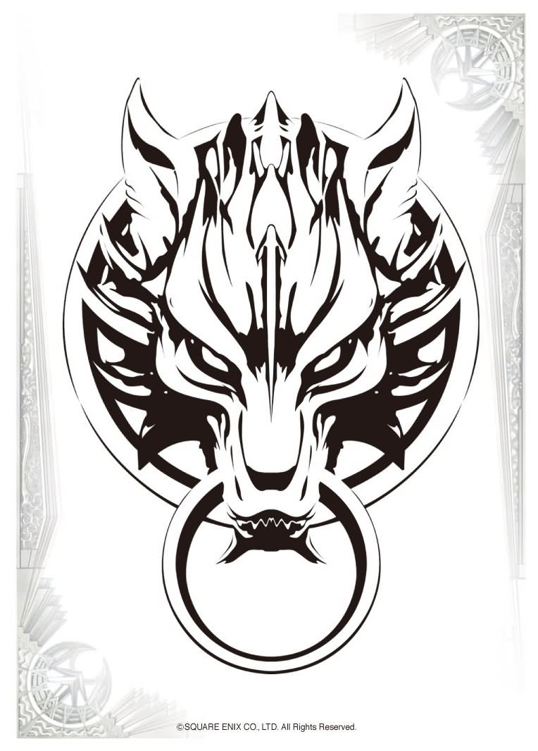 Fenrir Symbol Tattoo Design Idea