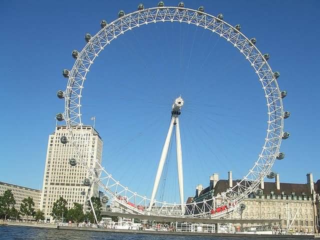 Front View Of London Eye