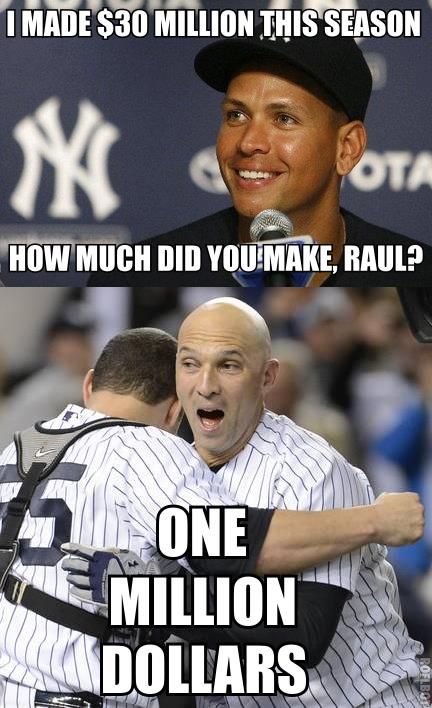 Funny Baseball Meme How Much Did You Make Raul Image