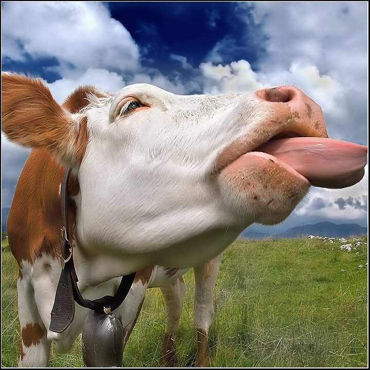 Funny Cow Face Picture