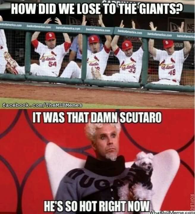 How Did We Lose To The Giants Funny Baseball Meme Image