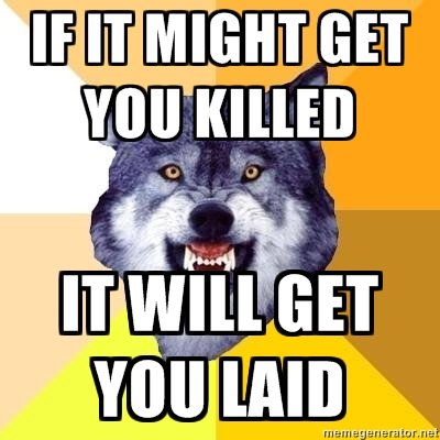 If It Might Get You Killed Funny Wolf Meme Picture