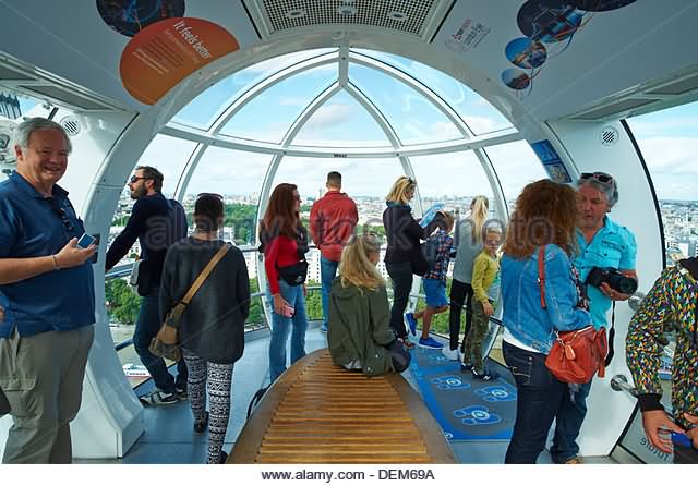 Inside A Capsule On The London Eye