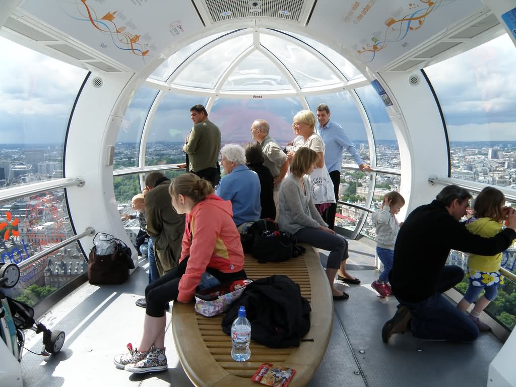 Inside Capsule Of London Eye