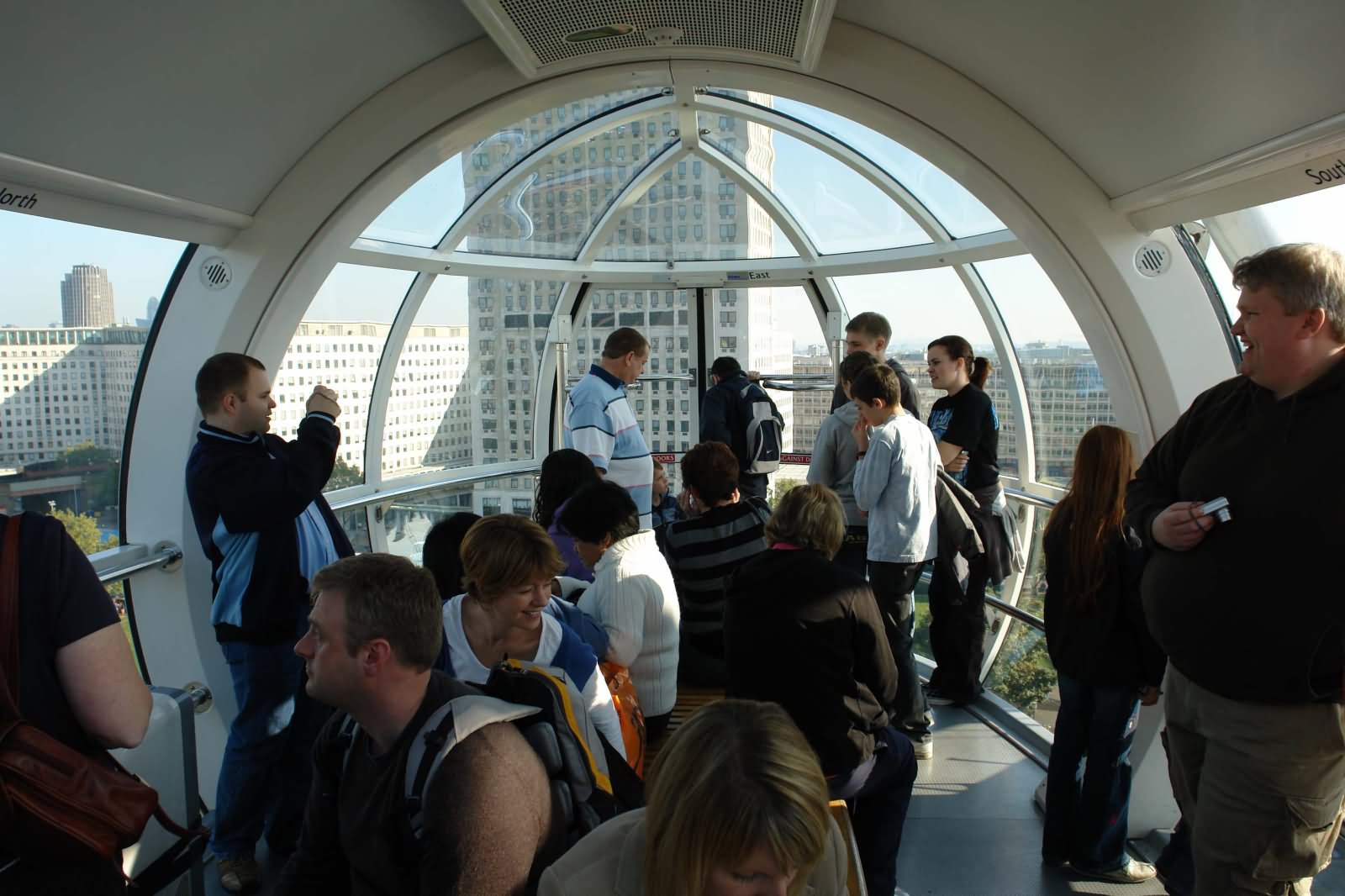 Inside London Eye Ferris Wheel