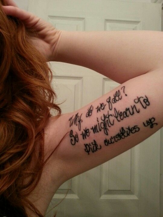 Inner bicep tattoo quotes