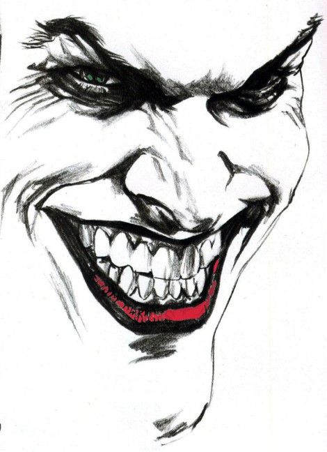 Jolly Joker Face Tattoo Design