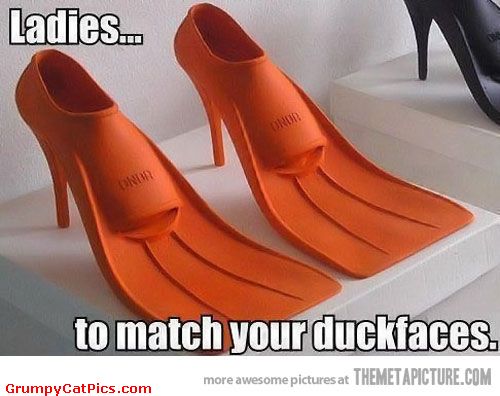 Ladies To Match Your Duckfaces Funny Meme Image