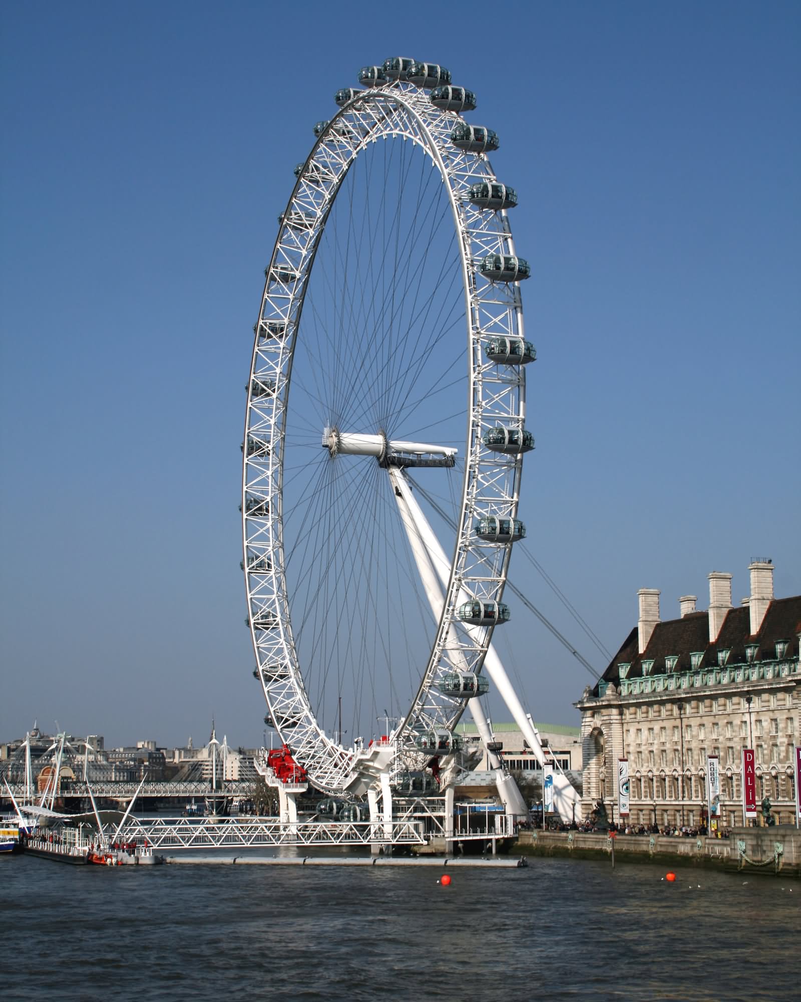 London Eye With River Thames