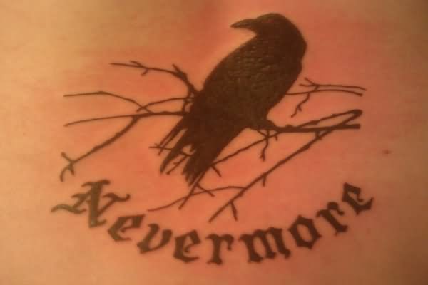 Never More Poe Raven Tattoo