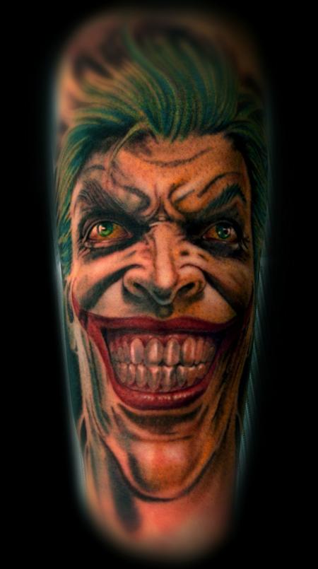 Nice Color Ink Joker Tattoo