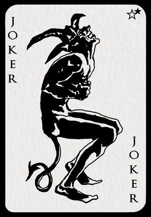 Nice Joker Card Tattoo Design by Leoarts
