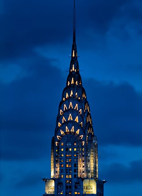 Night View Image Of Chrysler Building