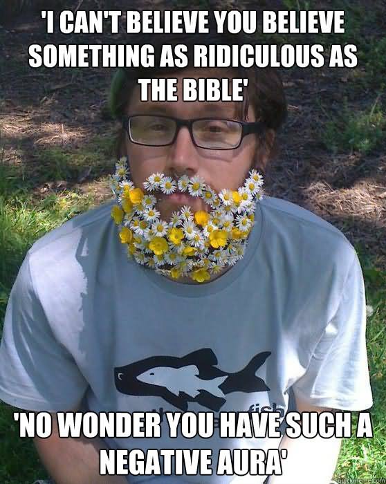 No Wonder You Have Such A Negative Aura Funny Flower Meme Image