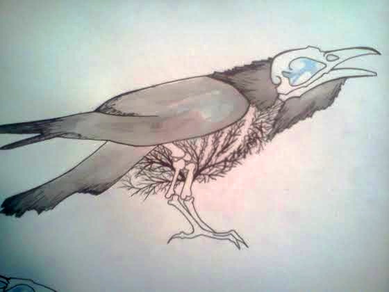 Odin's Raven Tattoo Design Idea by Imogenedowne